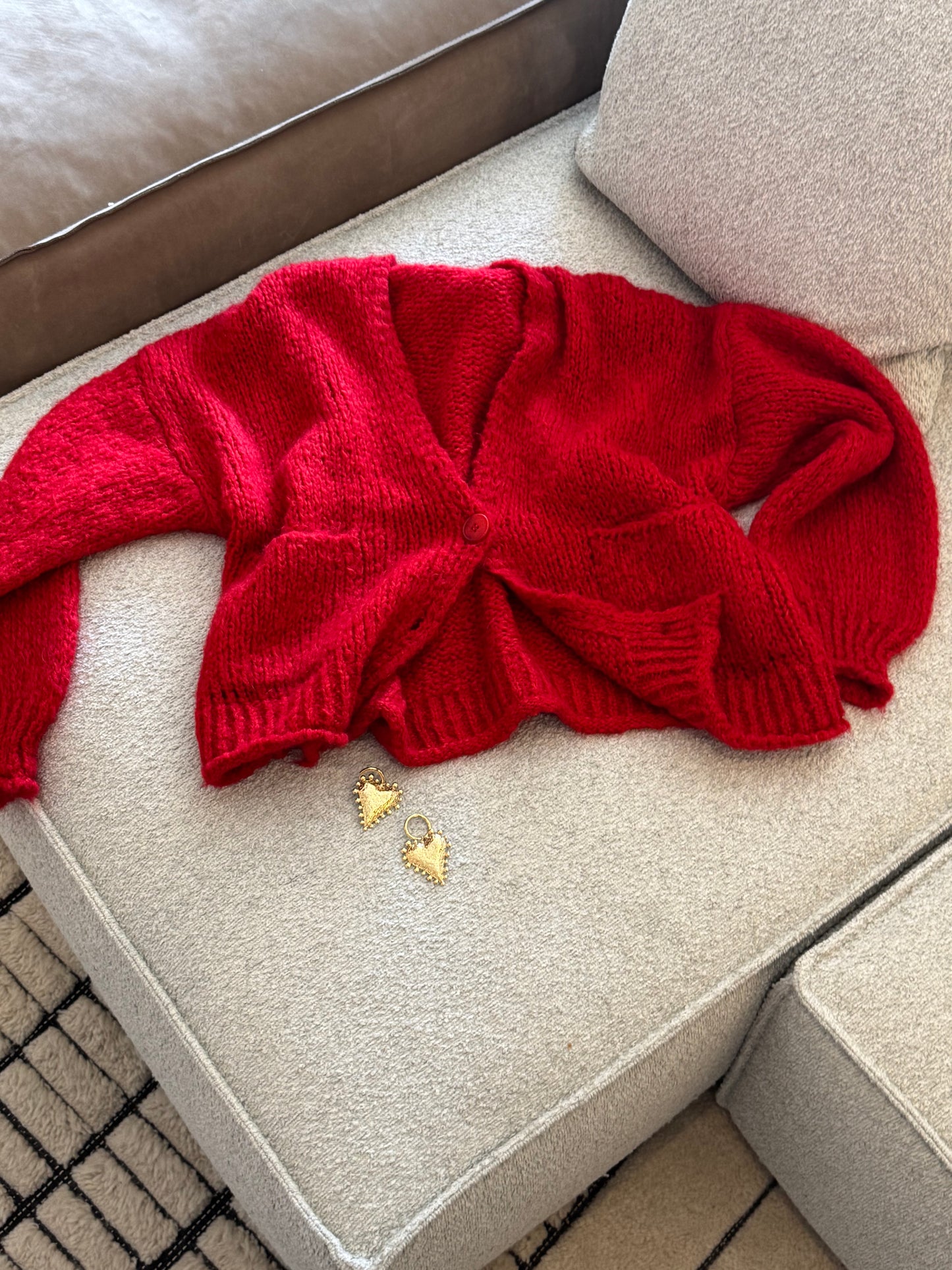 Cardigan Scatola | Rosso