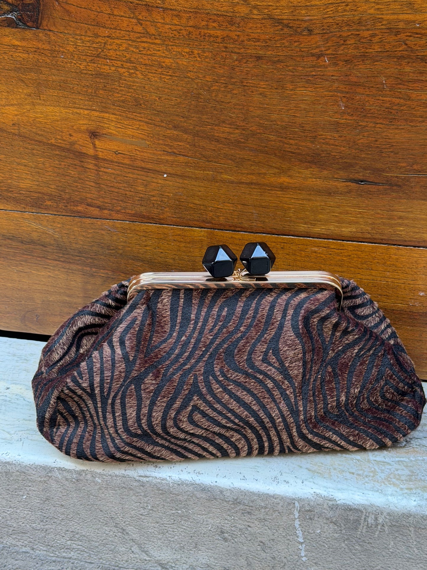 Borsa Clutch Zebrata