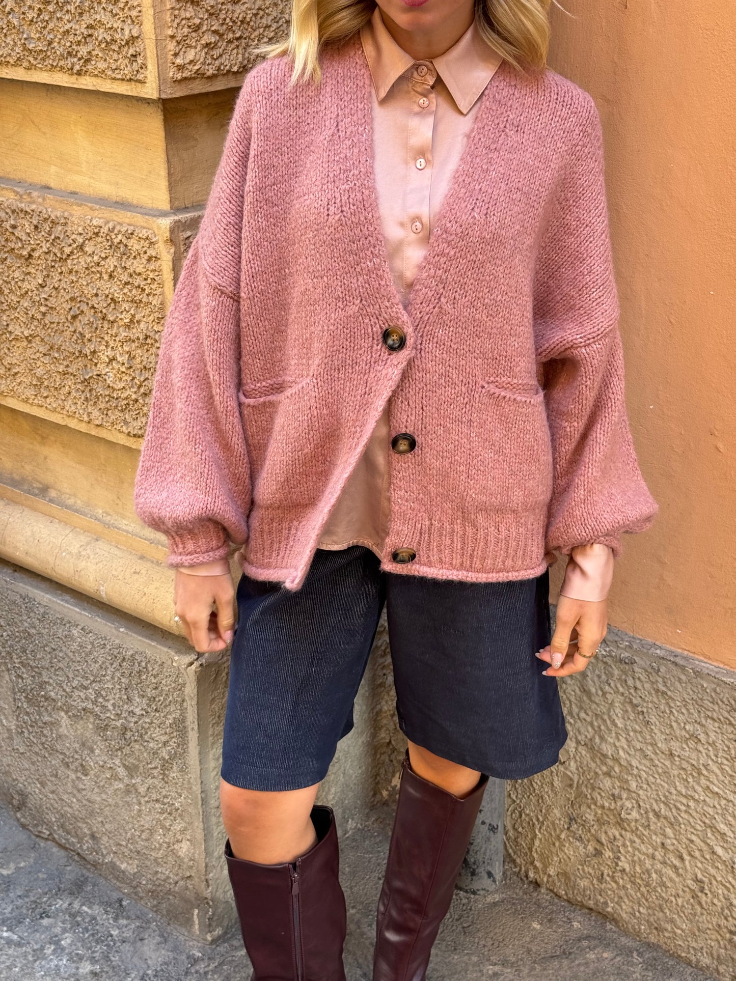 Cardigan Lora | Rosa