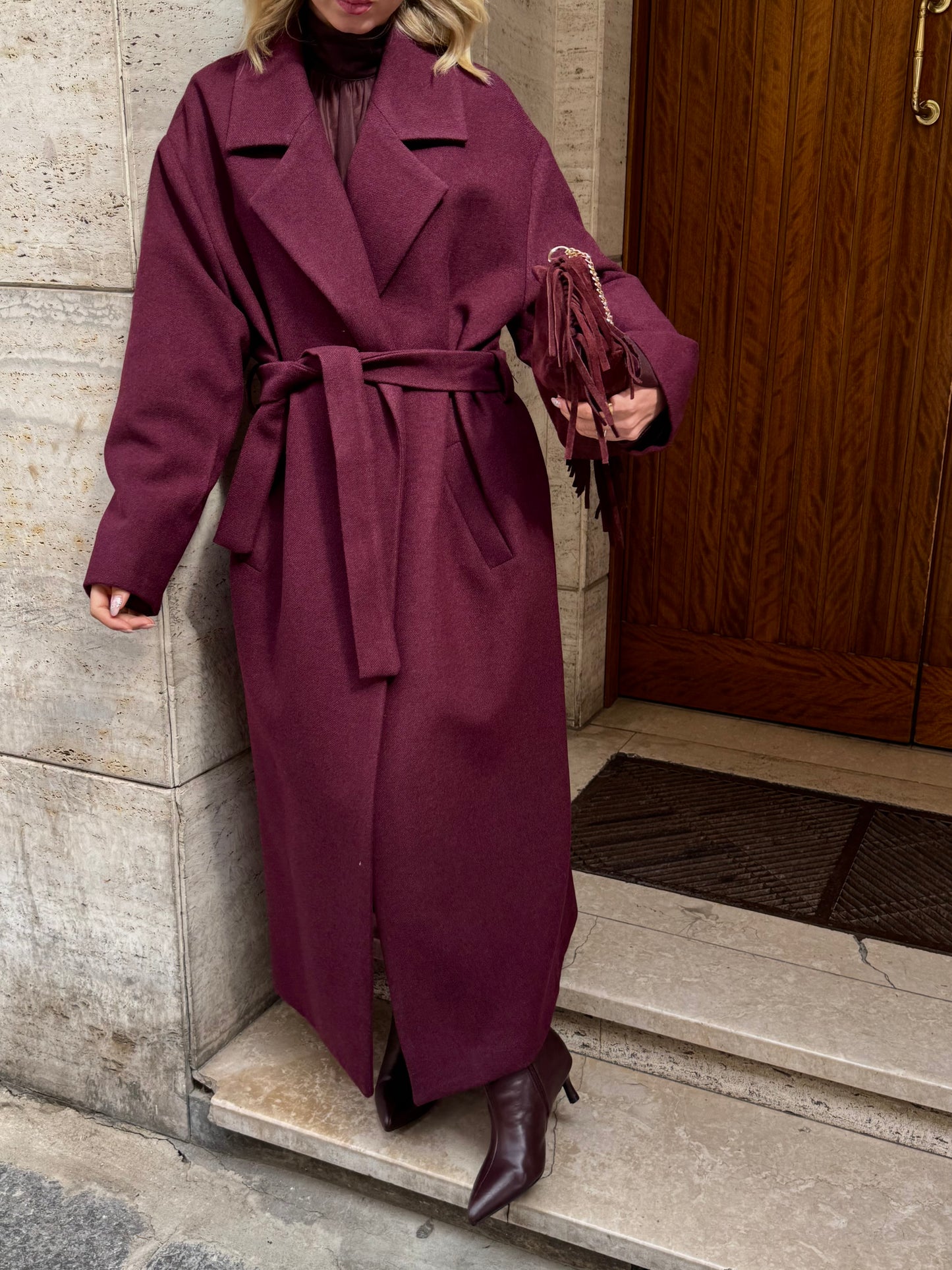Cappotto Bordeaux