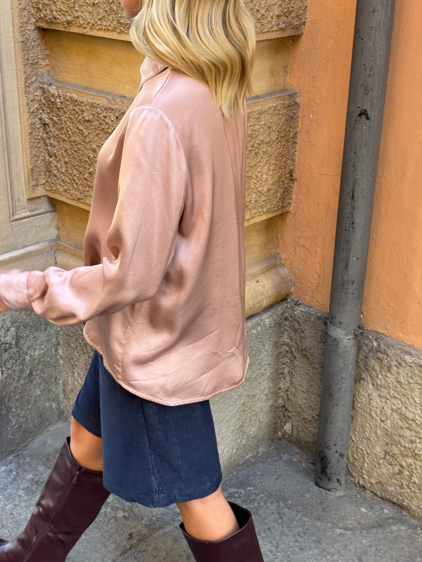 Camicia Raso Soft Pink