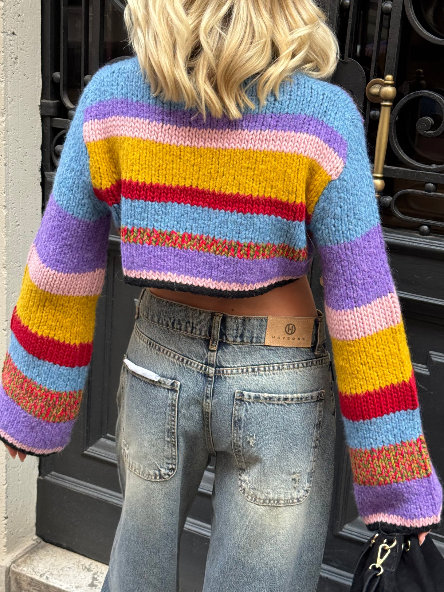 Maglia Multicolor Crop