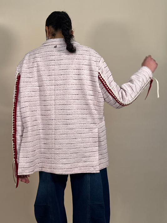 Giacca Tweed Rosa