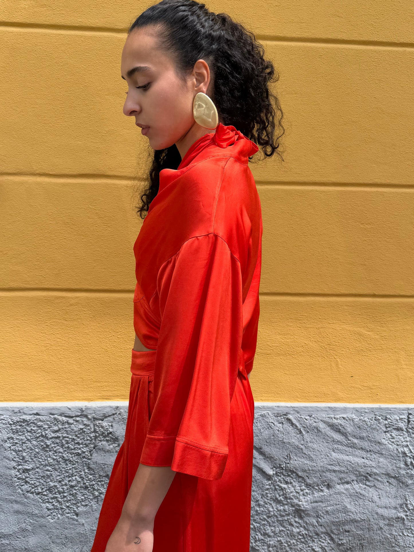 Blusa Incrocio Arancio