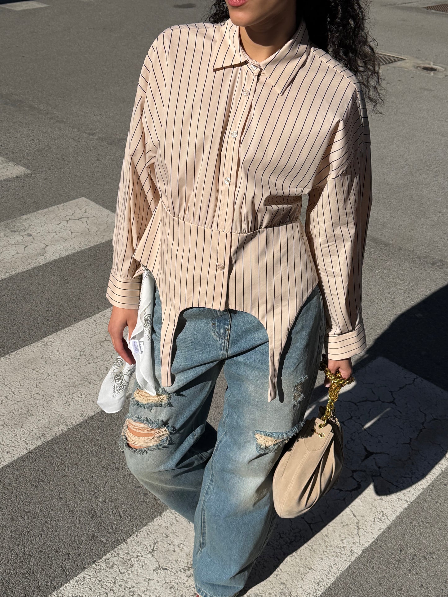 Camicia Bacchetta Beige