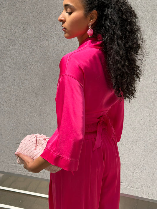 Blusa Incrocio Fucsia