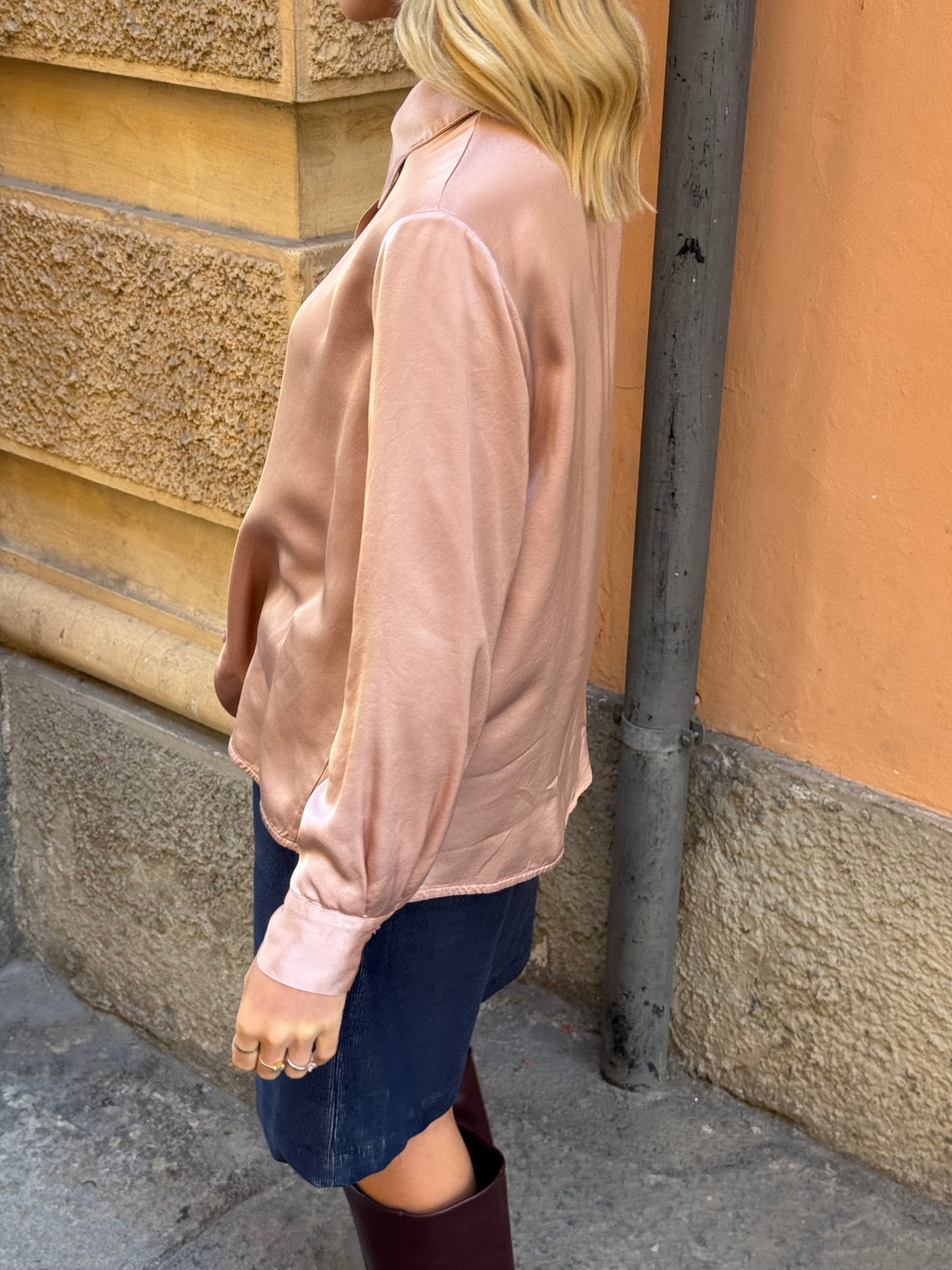 Camicia Raso Soft Pink
