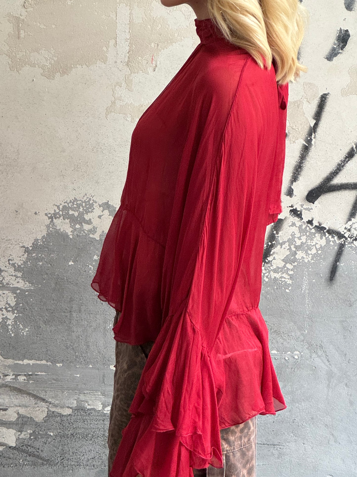 Camicia Chiffon Rouge