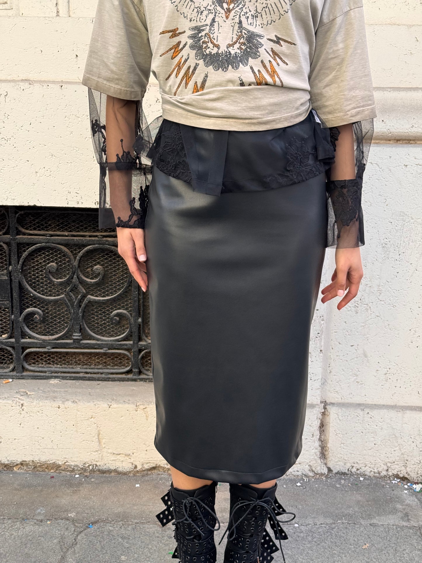 Gonna Longuette Ecopelle