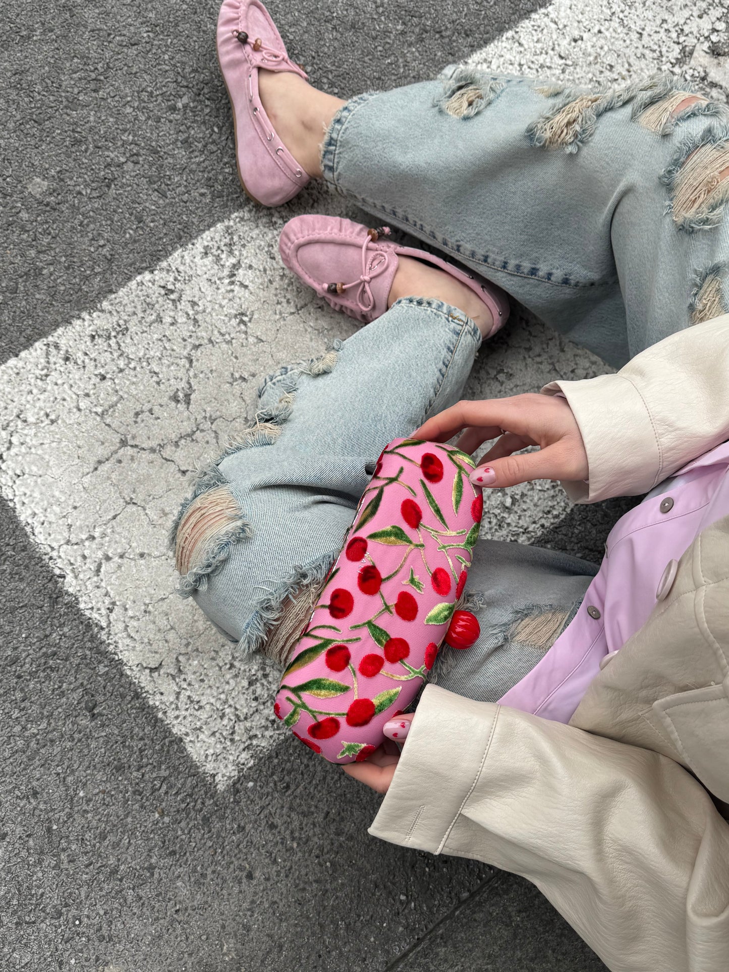 Borsa Clutch Ciliegie