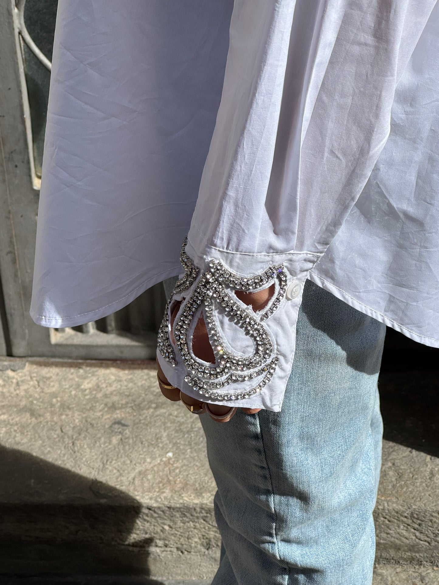 Camicia con Polsino Gioiello