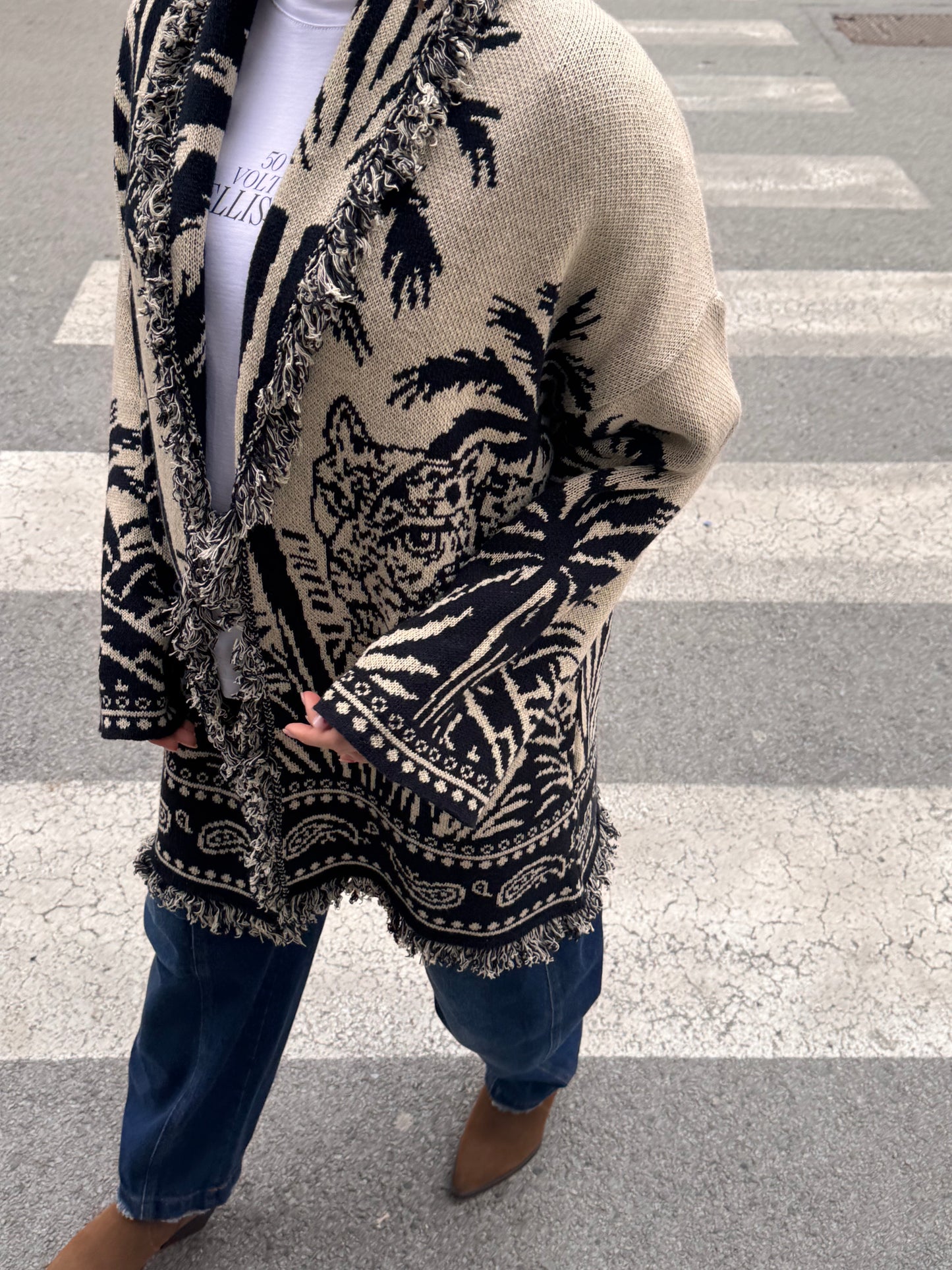 Cardigan Palme |Blue&Corda