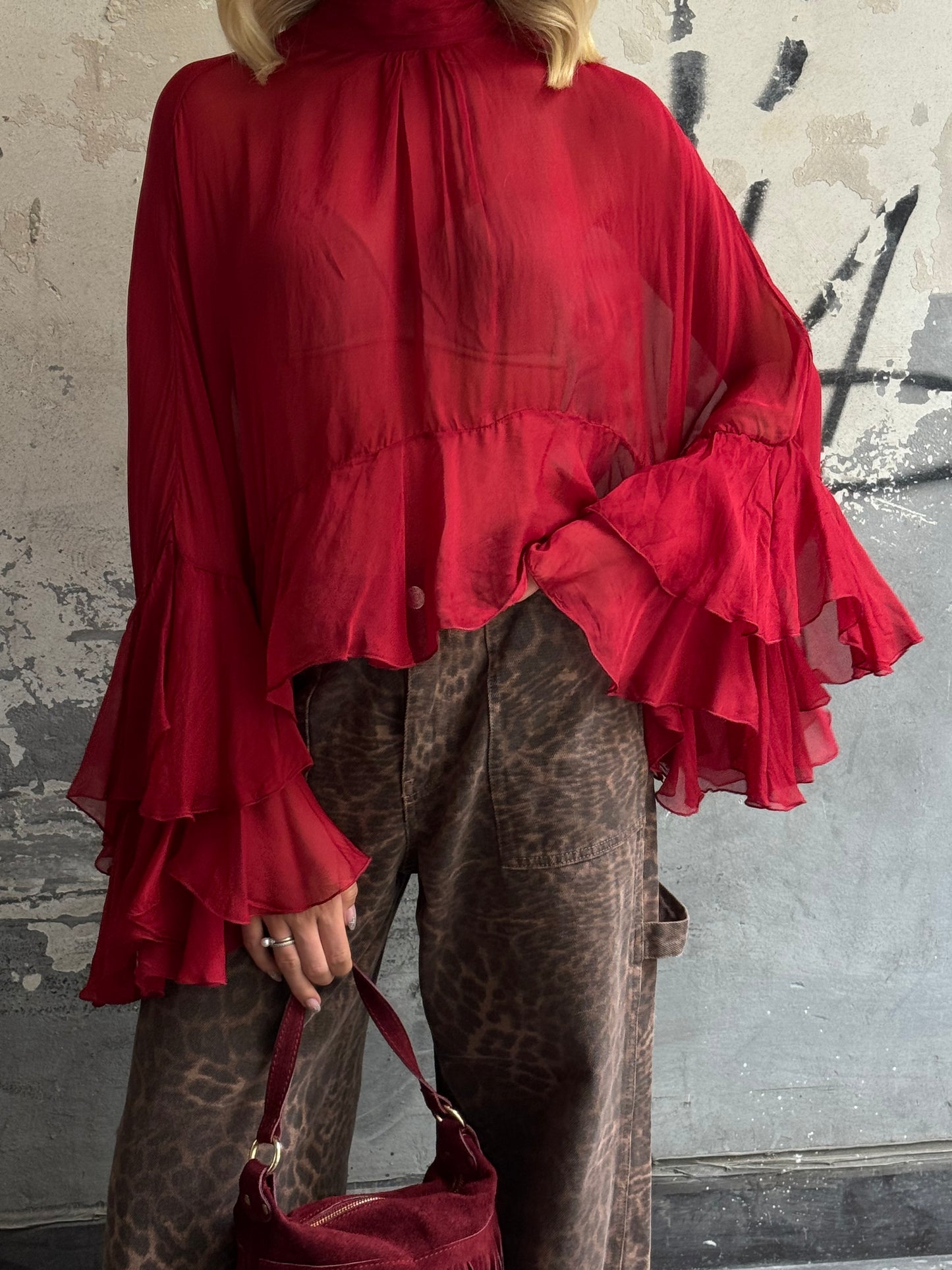 Camicia Chiffon Rouge