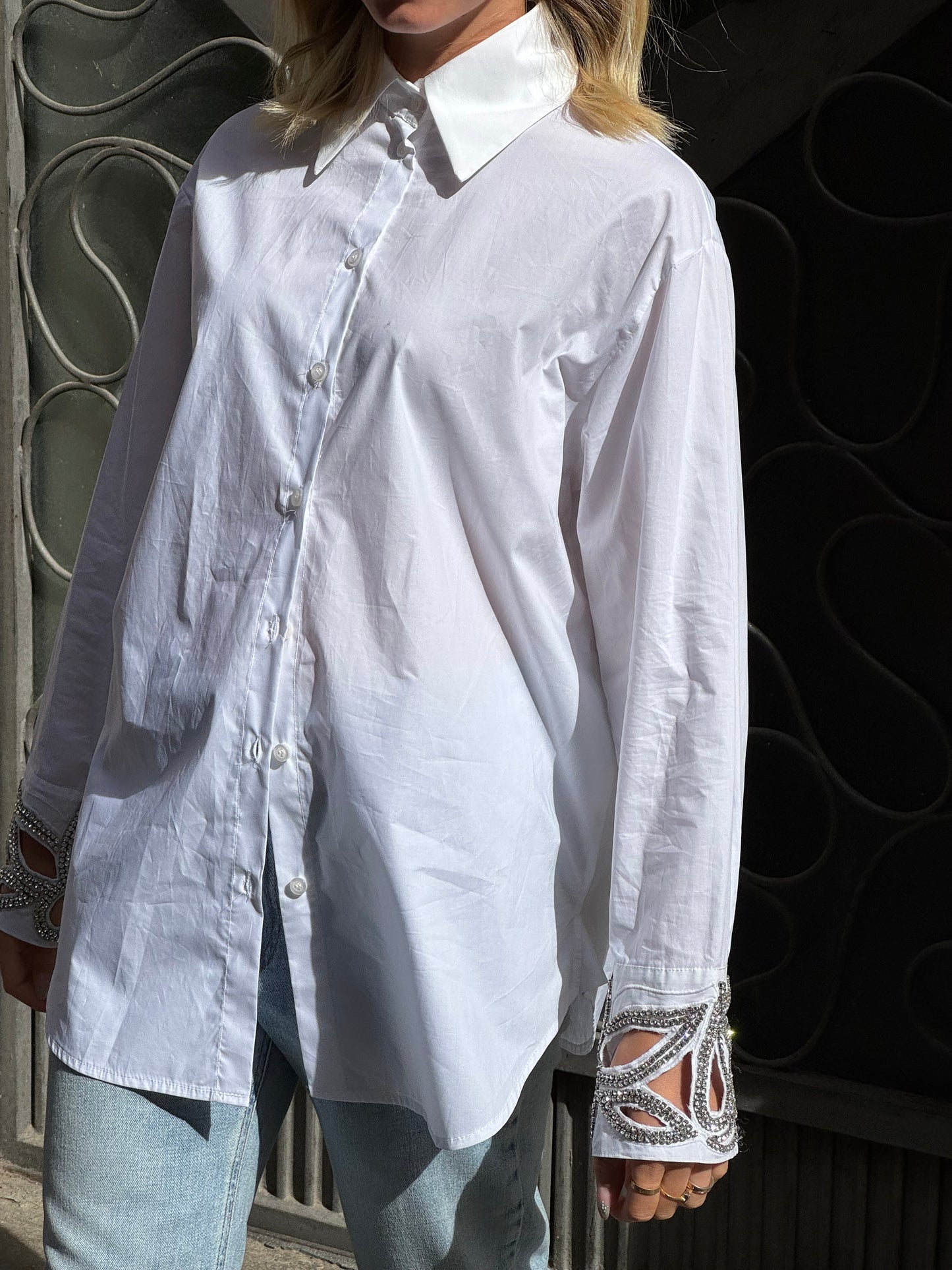 Camicia con Polsino Gioiello