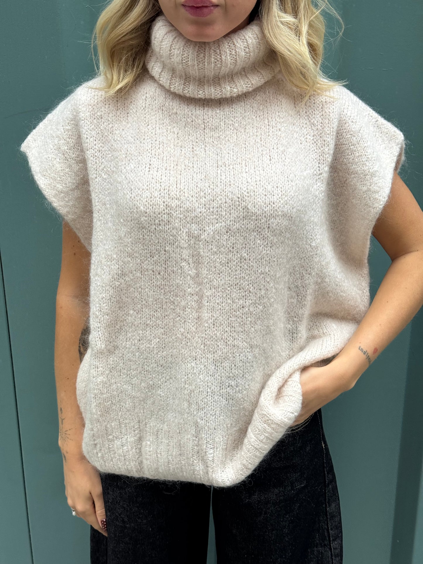 Maglia Nuvola Collo Alto | Burro