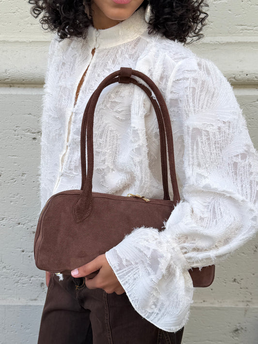 Borsa Suede Alicia | Tabacco