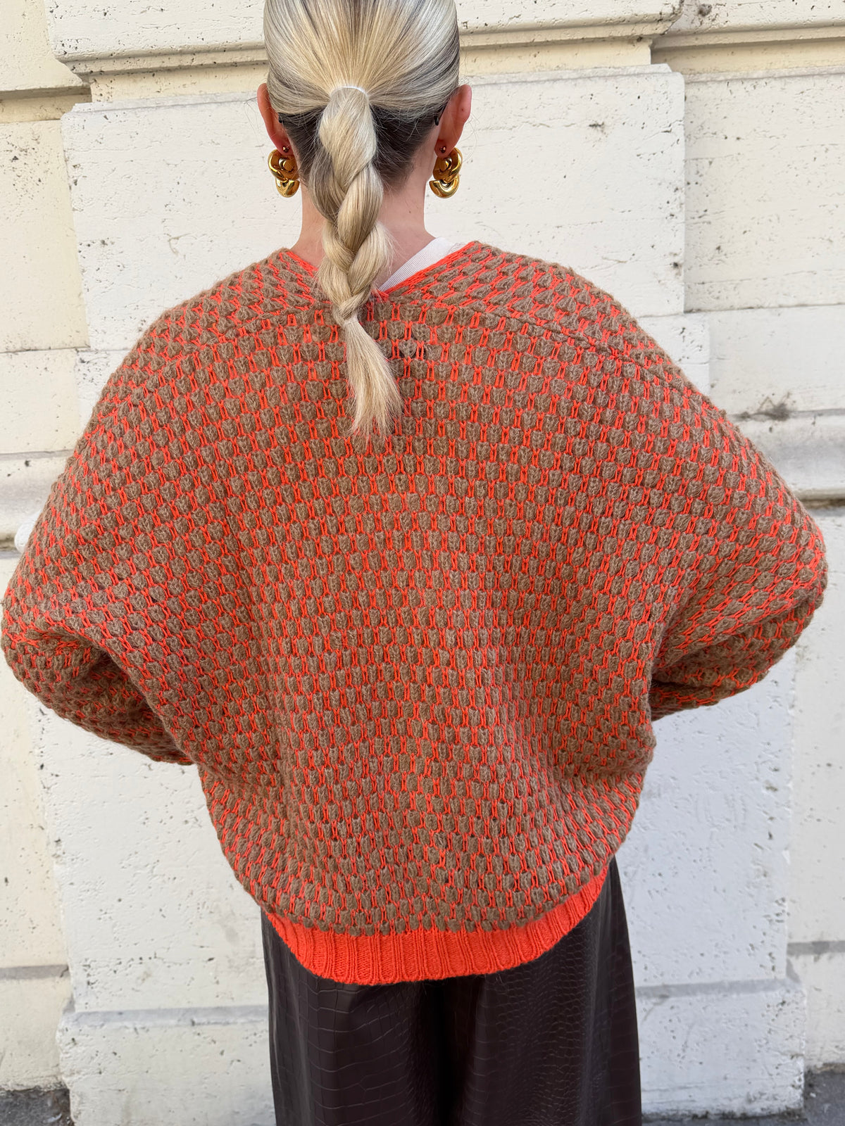 Cardigan Bubble |Arancio&Cammello