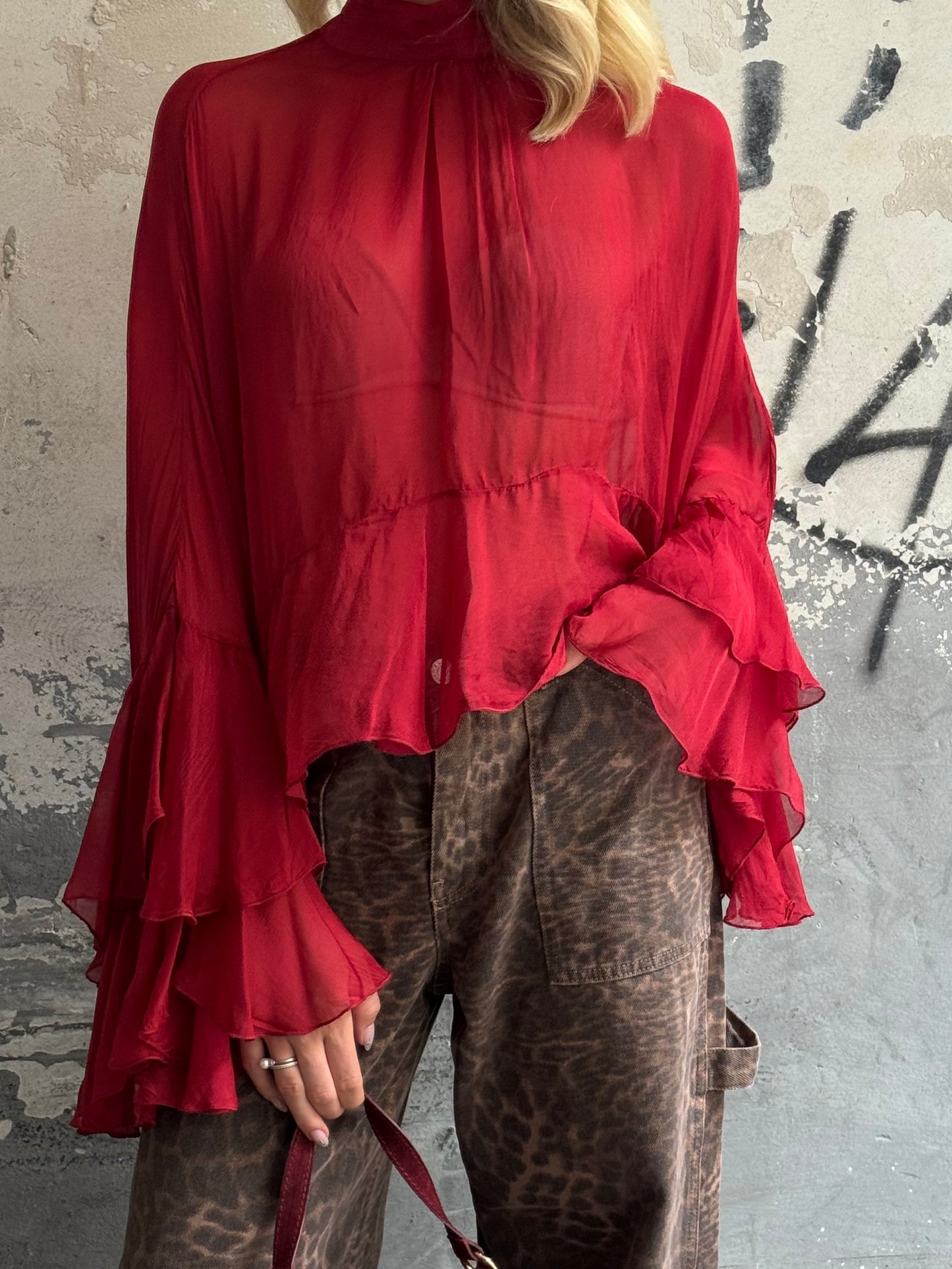 Camicia Chiffon Rouge