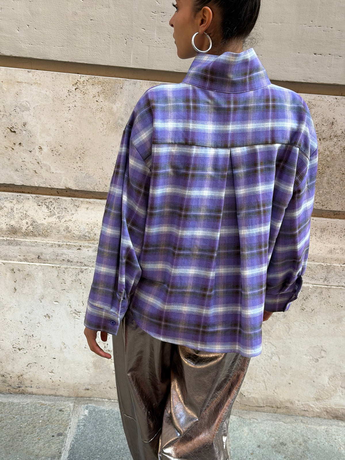 Camicia Check Viola
