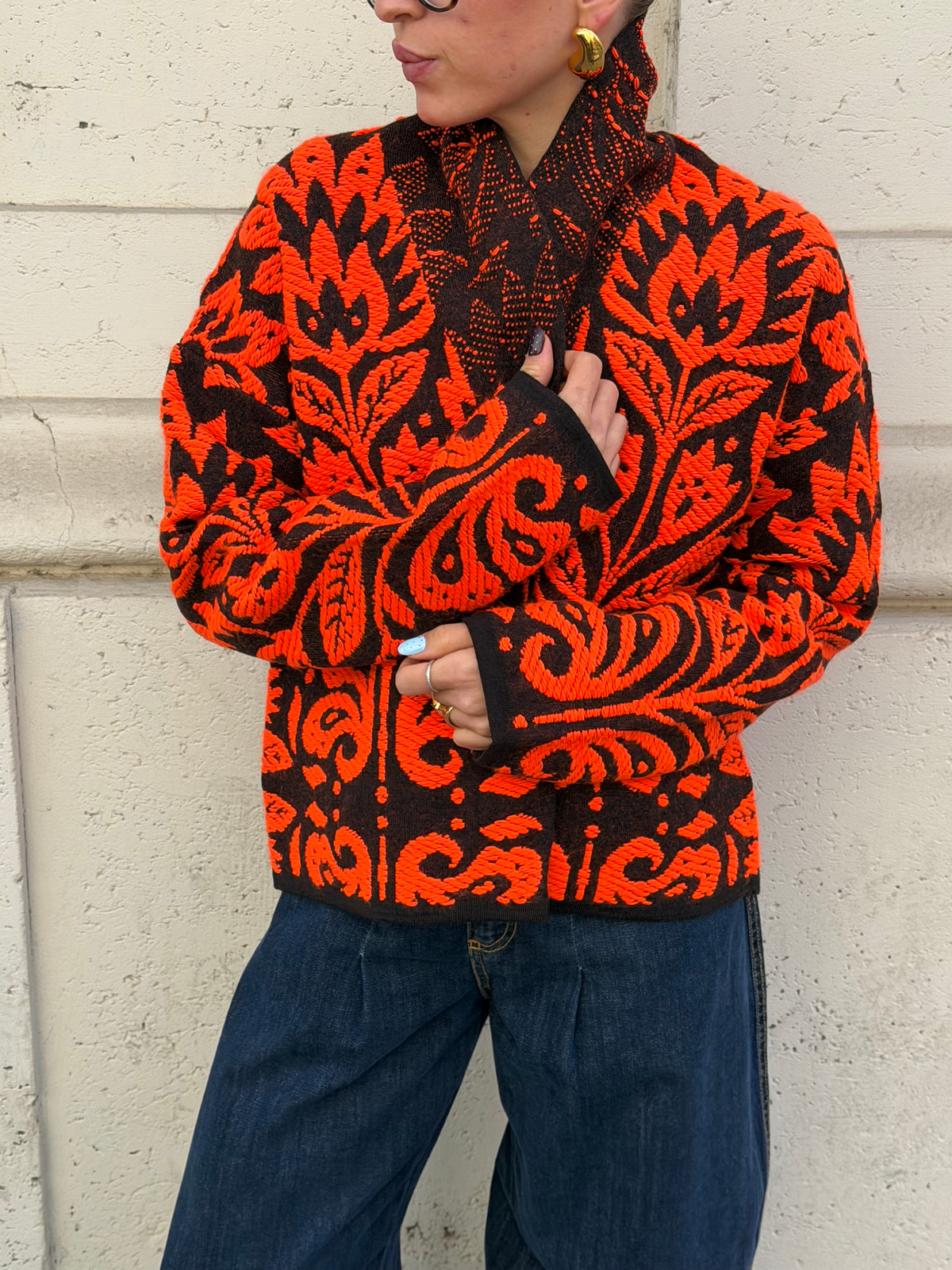 Cardigan Flor | Moro&Arancio