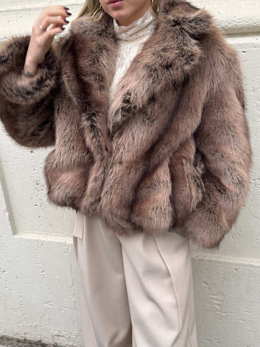 Pelliccia Cozy striata