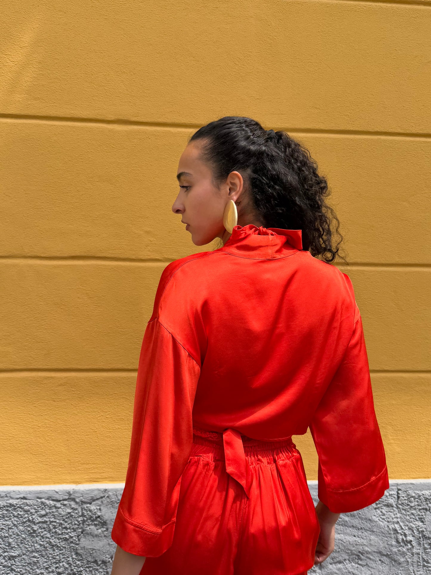 Blusa Incrocio Arancio