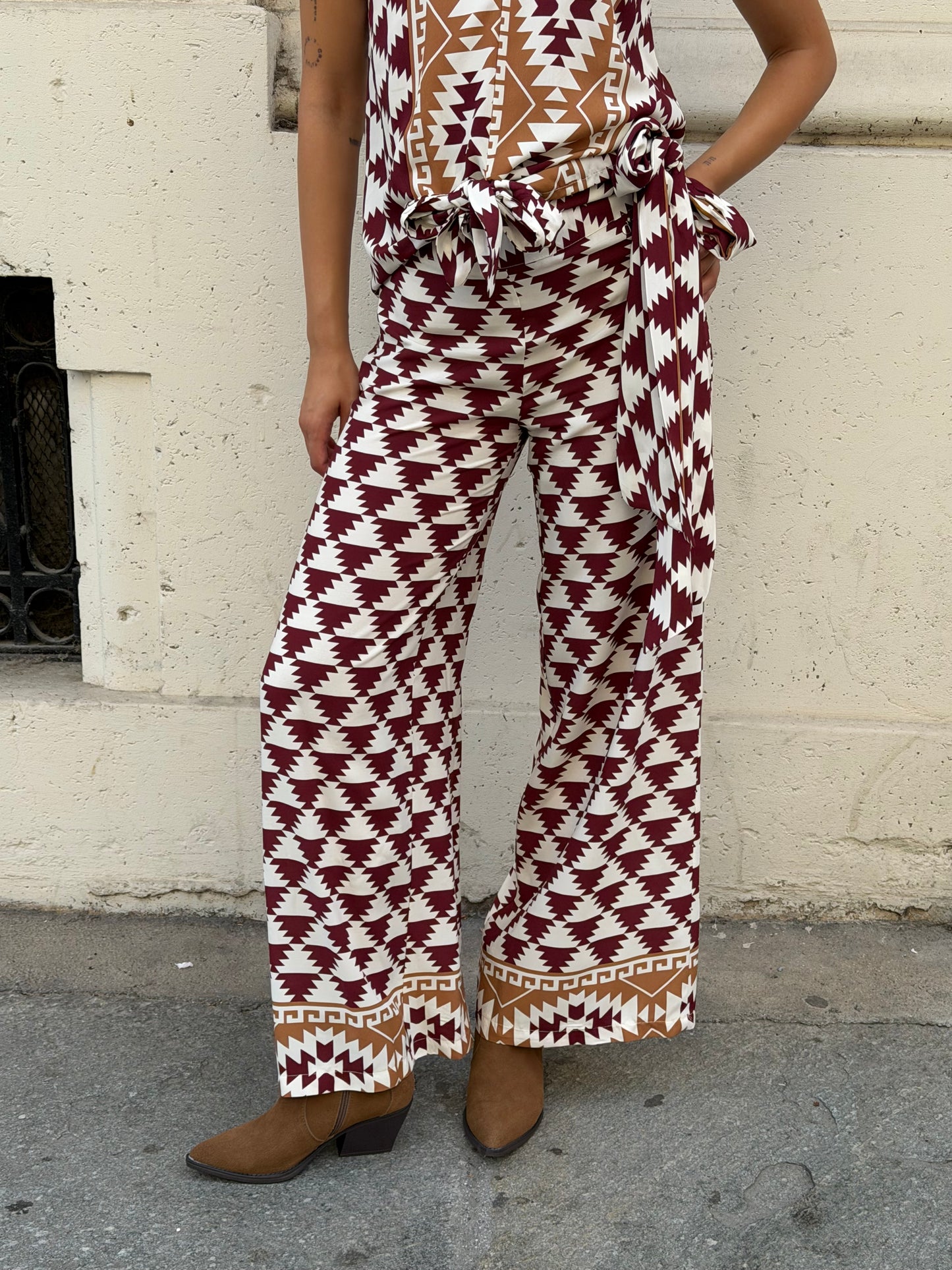 Pantalone Geometrico India