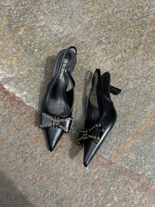 Slingback Fiocco - Nera