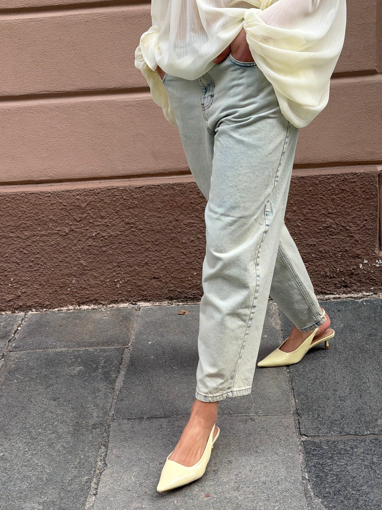 Jeans Carrot Vaniglia