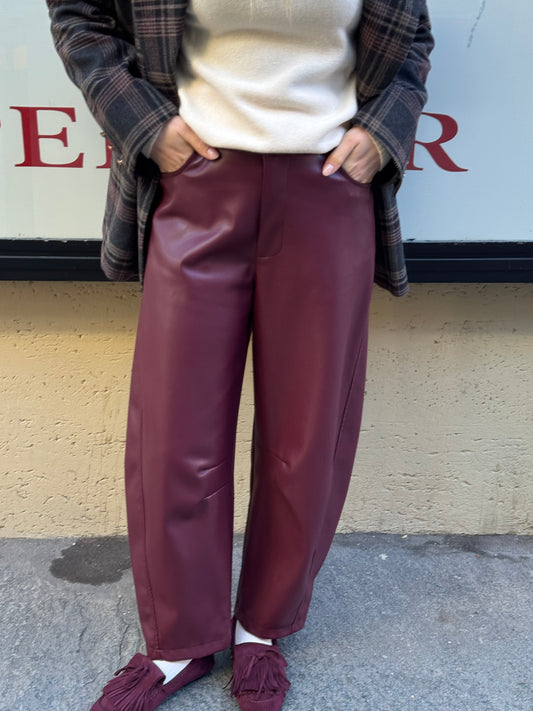 Pantalone Baloon Bordeaux