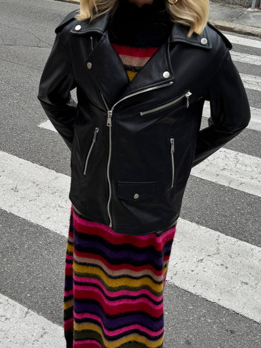 Chiodo Black| in pelle