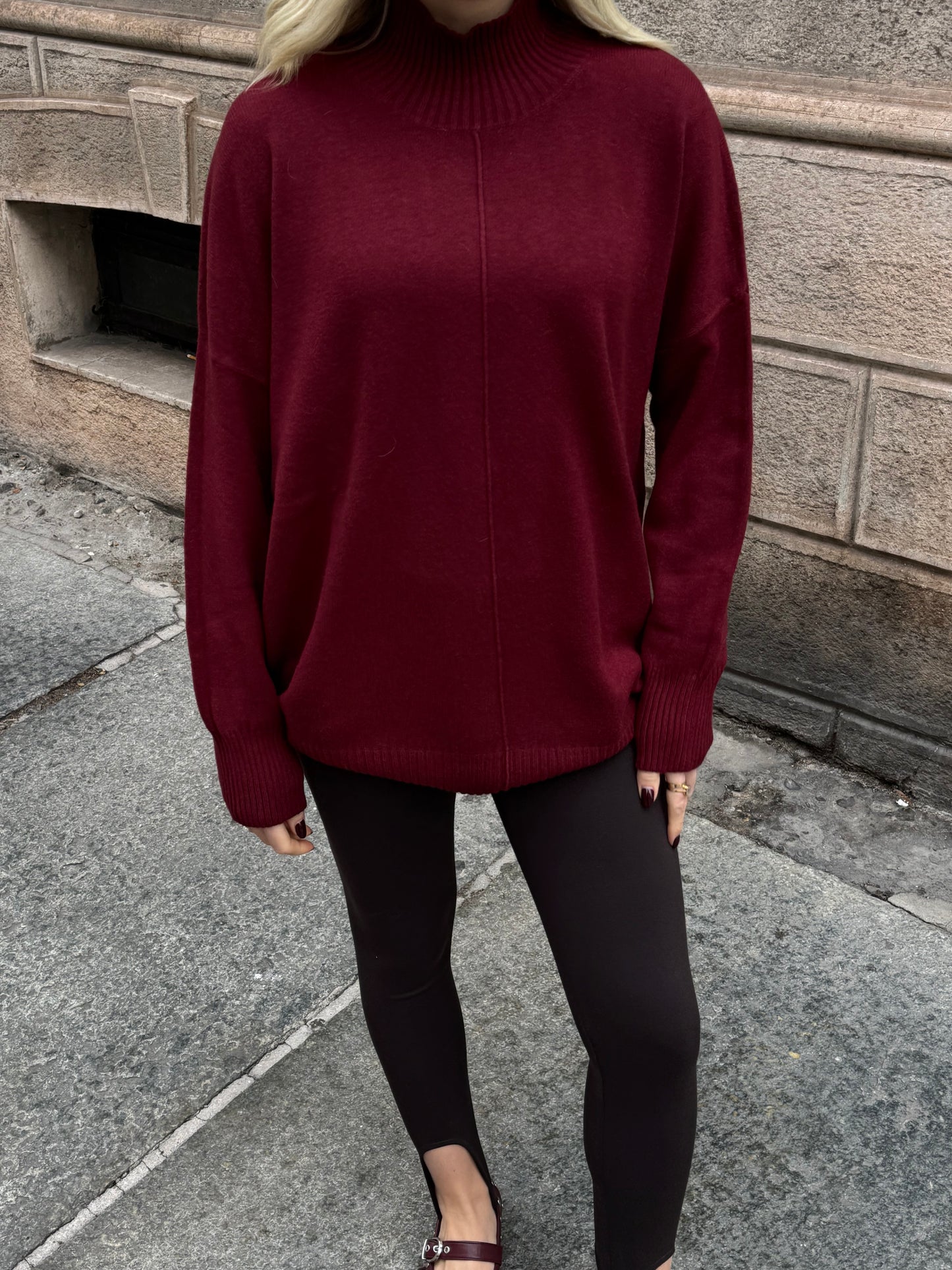 Maglia Oversize | Bordeaux