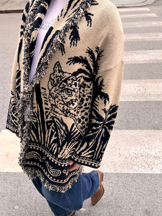 Cardigan Palme |Blue&Corda