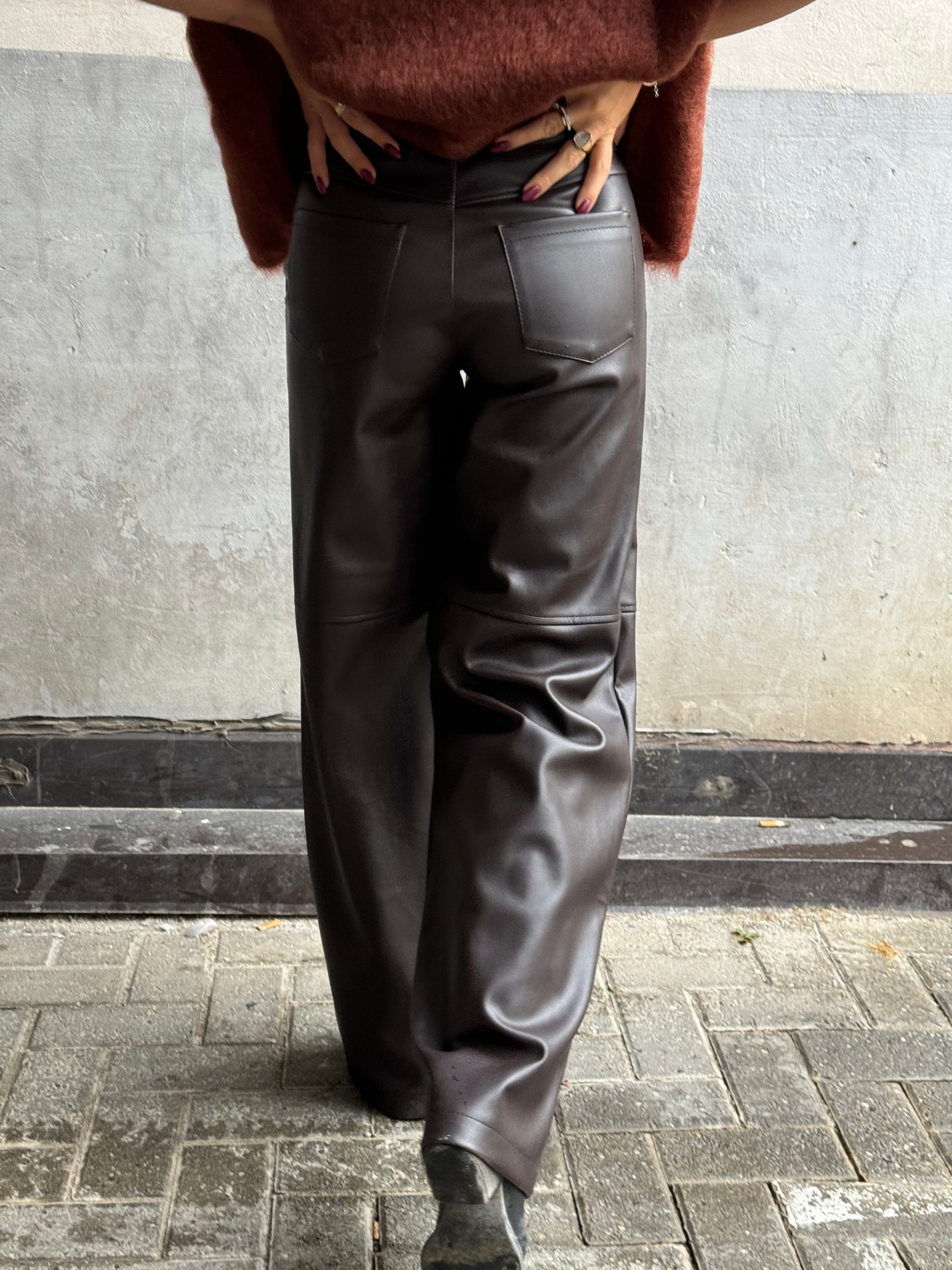 Pantalone ecopelle Chocolate