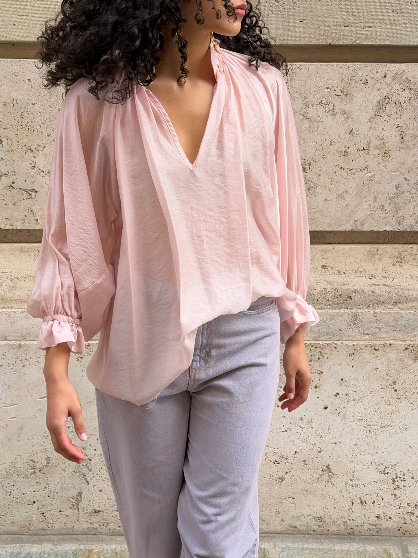 Camicia Voile | Rosa