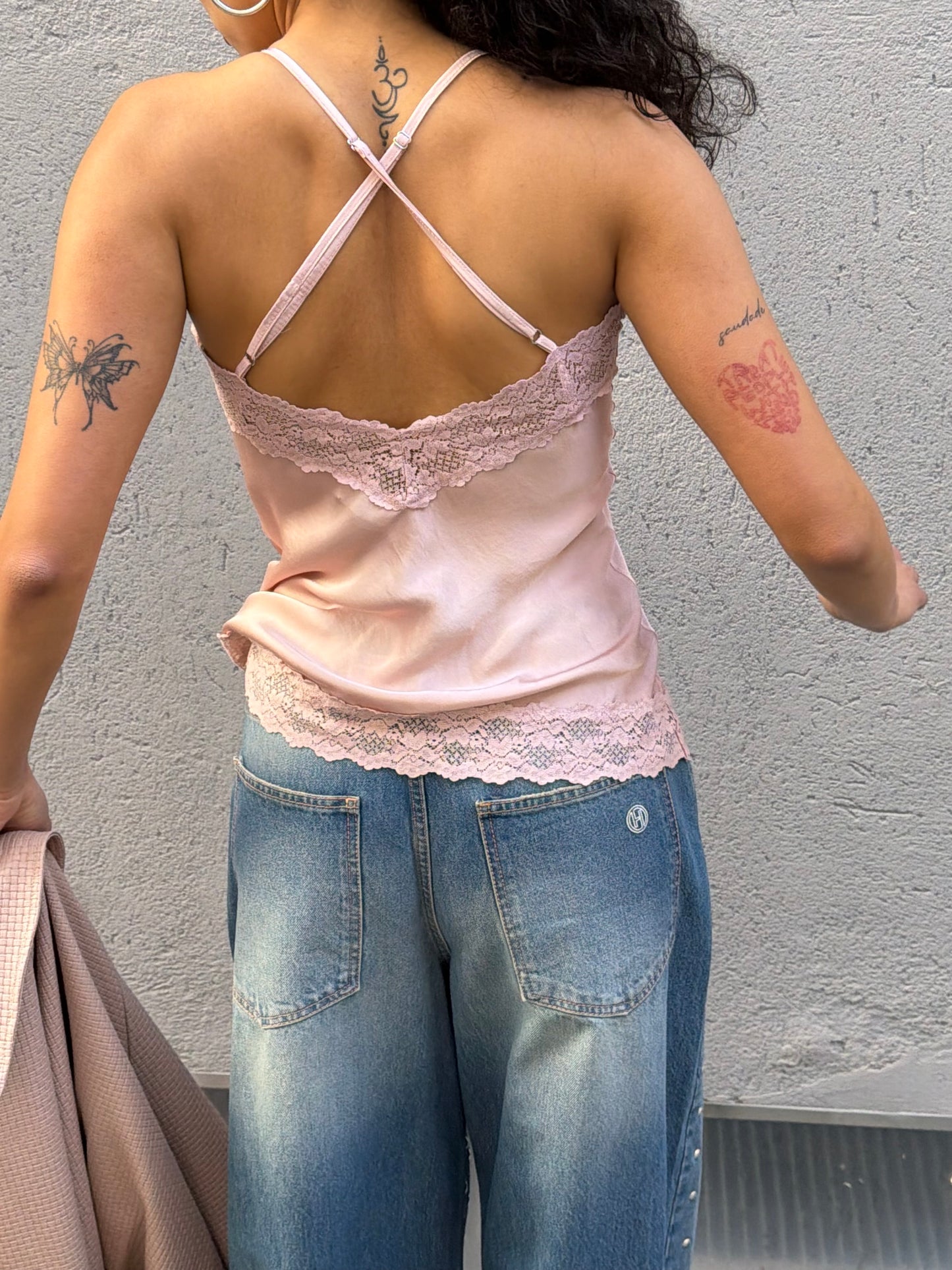 Top Satin | Rosa
