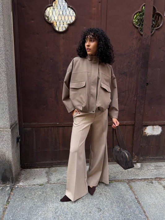 Bomber Taupe Tasconi
