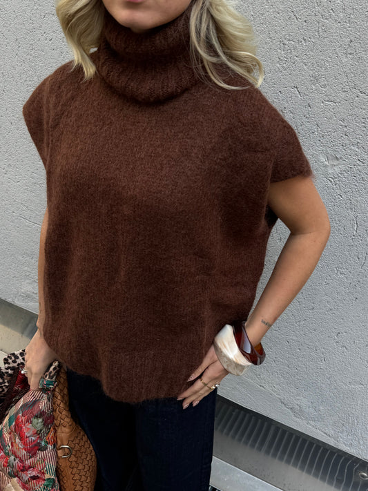 Maglia Nuvola Collo Alto | Ruggine
