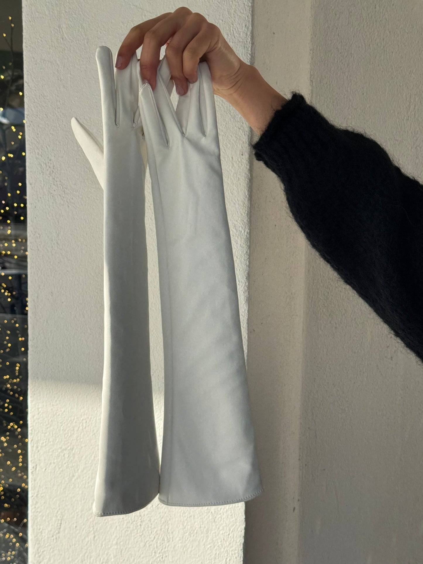 Guanti Ecopelle Bianchi