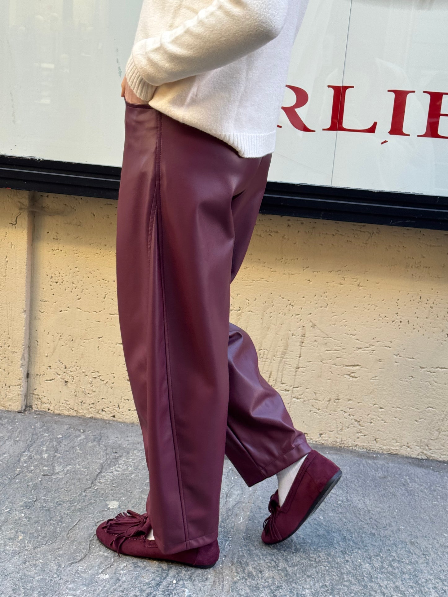 Pantalone Baloon Bordeaux