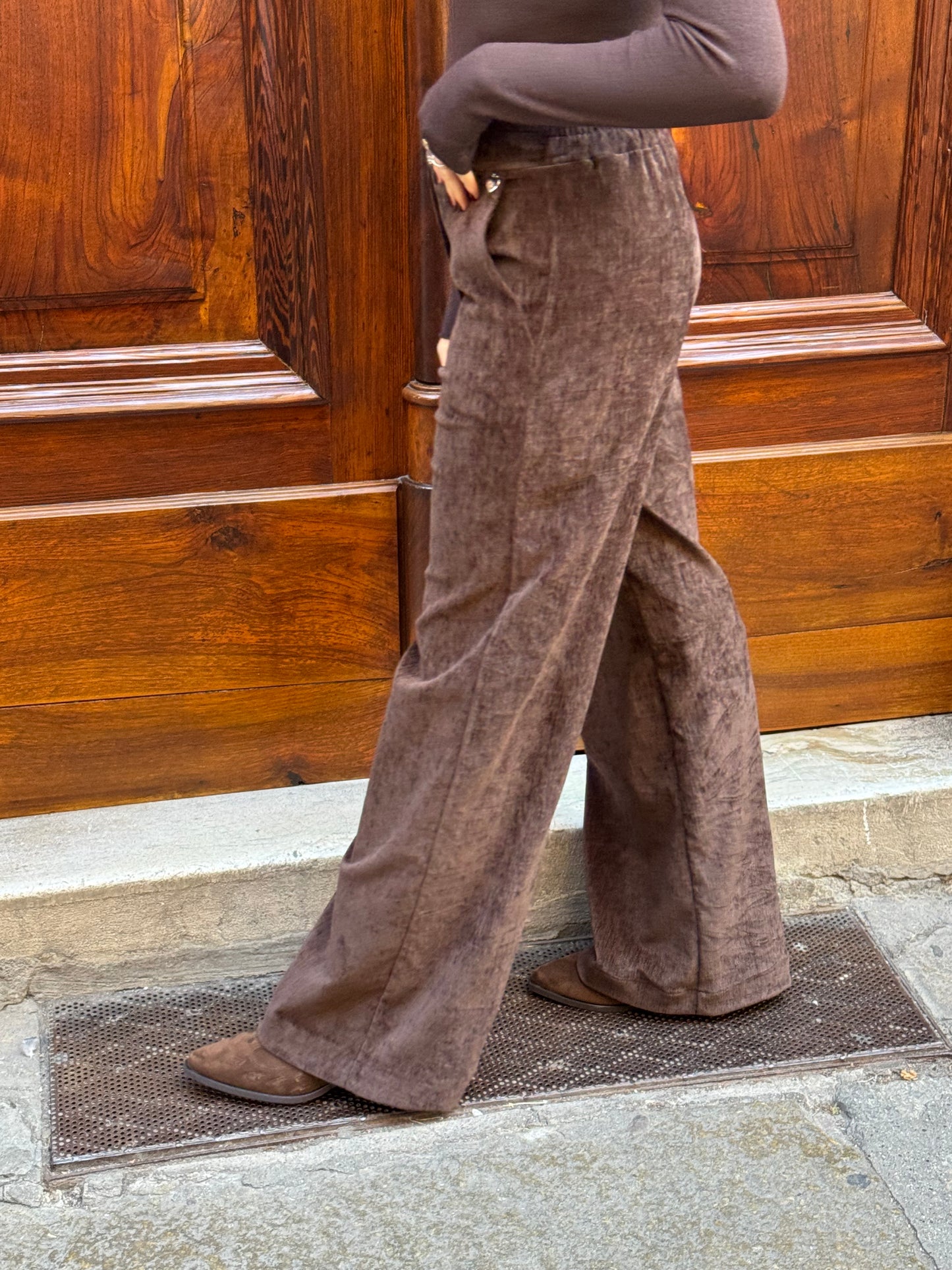 Pantalone Velvet | Marrone