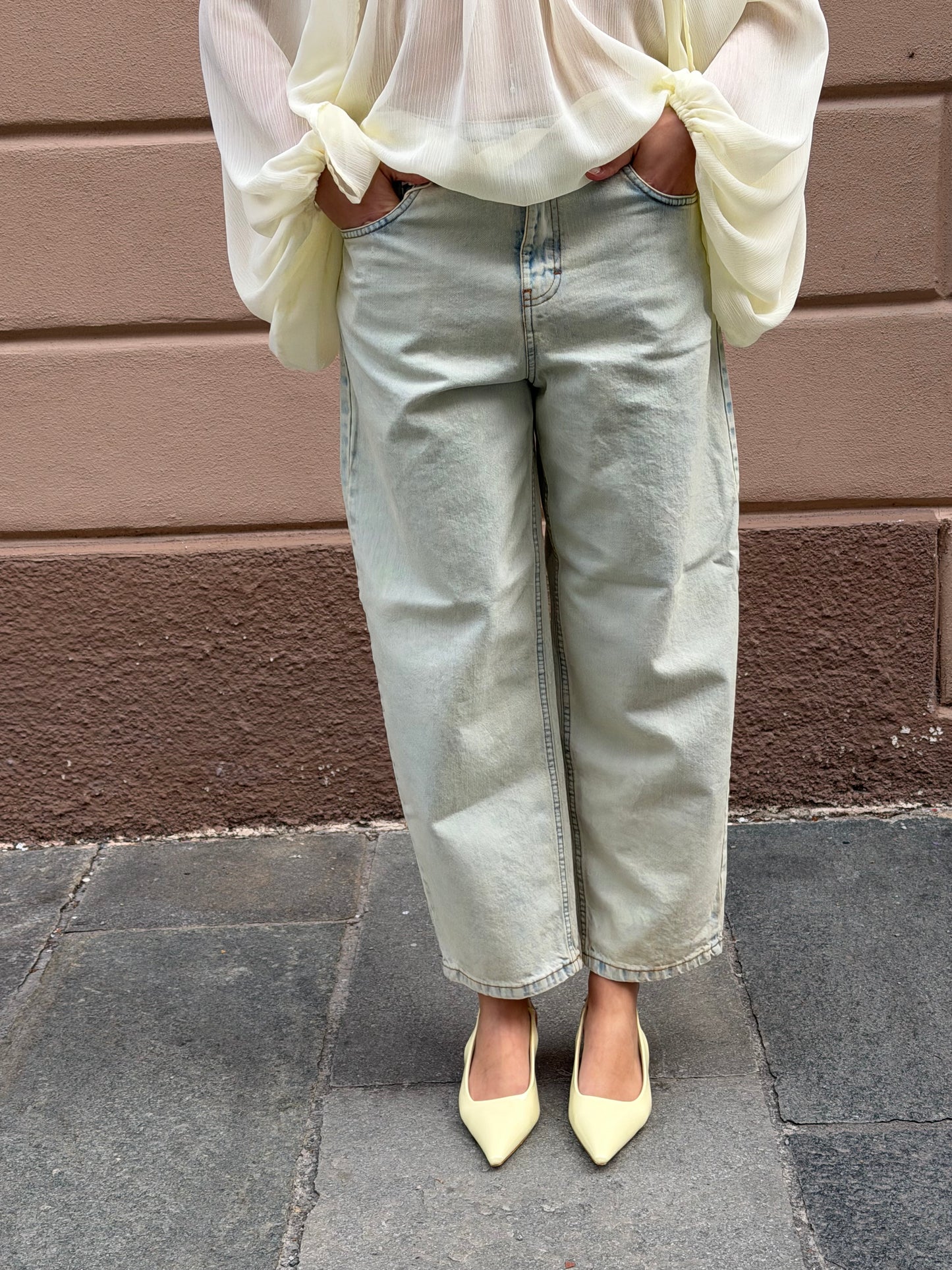 Jeans Carrot Vaniglia