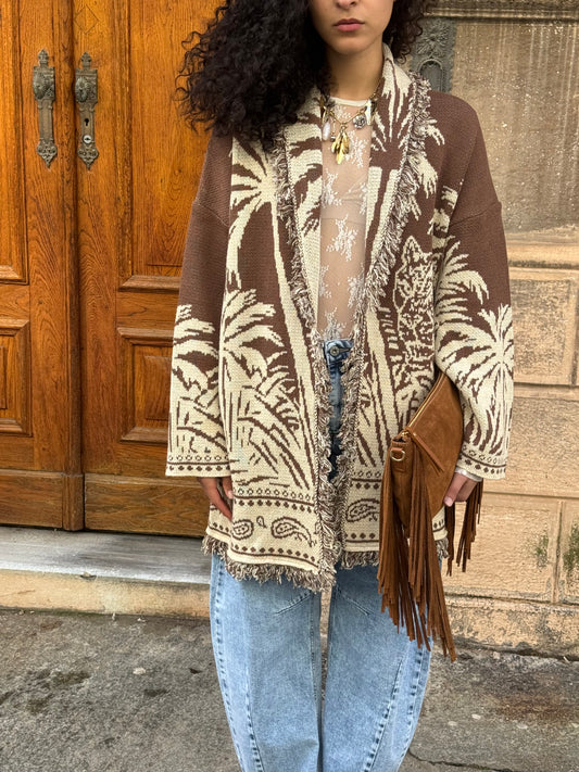 Cardigan Palme | Corda&Beige