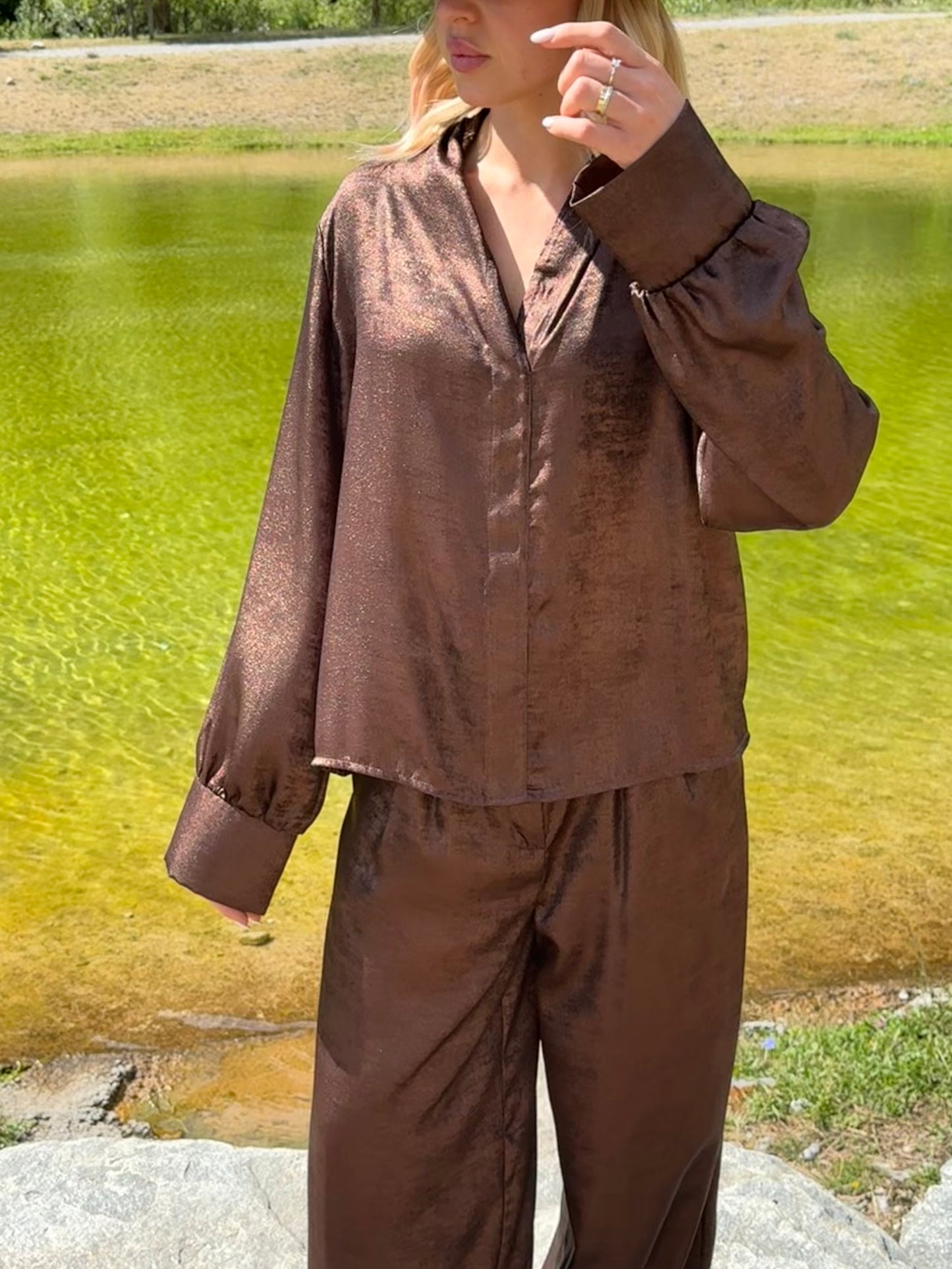 Blusa Luce Bronzo