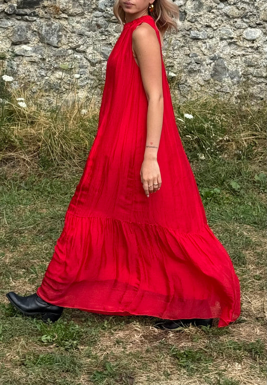 Abito Asia Rosso Carminio
