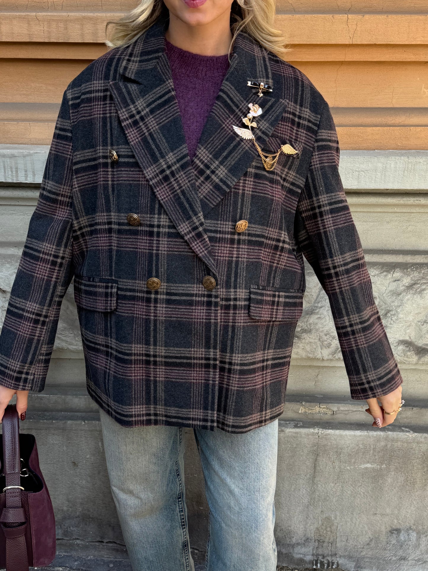 Giacca Check Wings