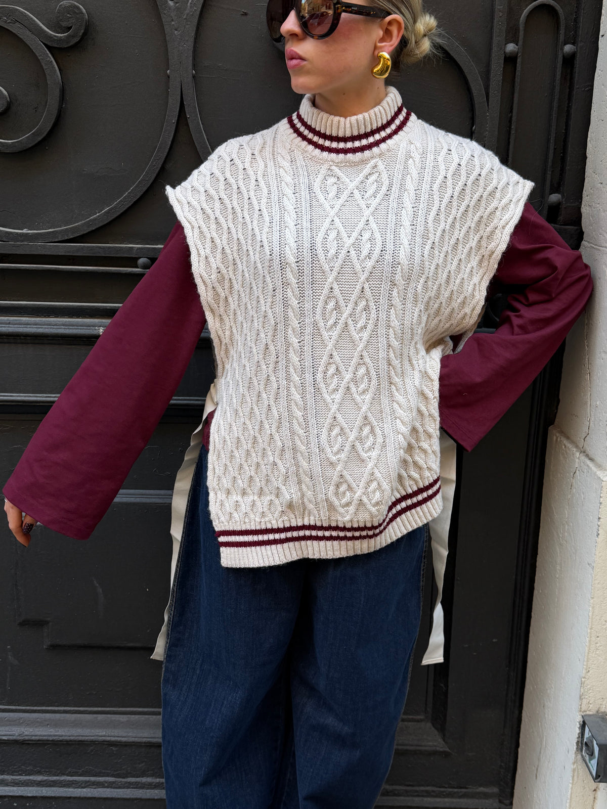 Gilet College Treccia