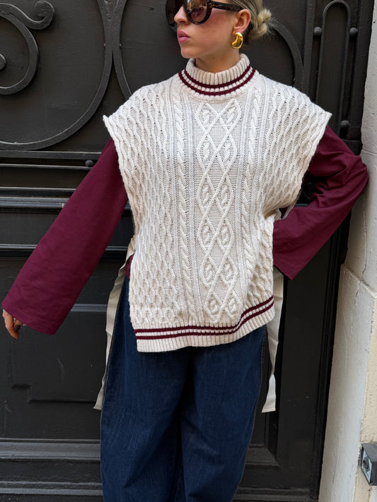 Gilet College Treccia
