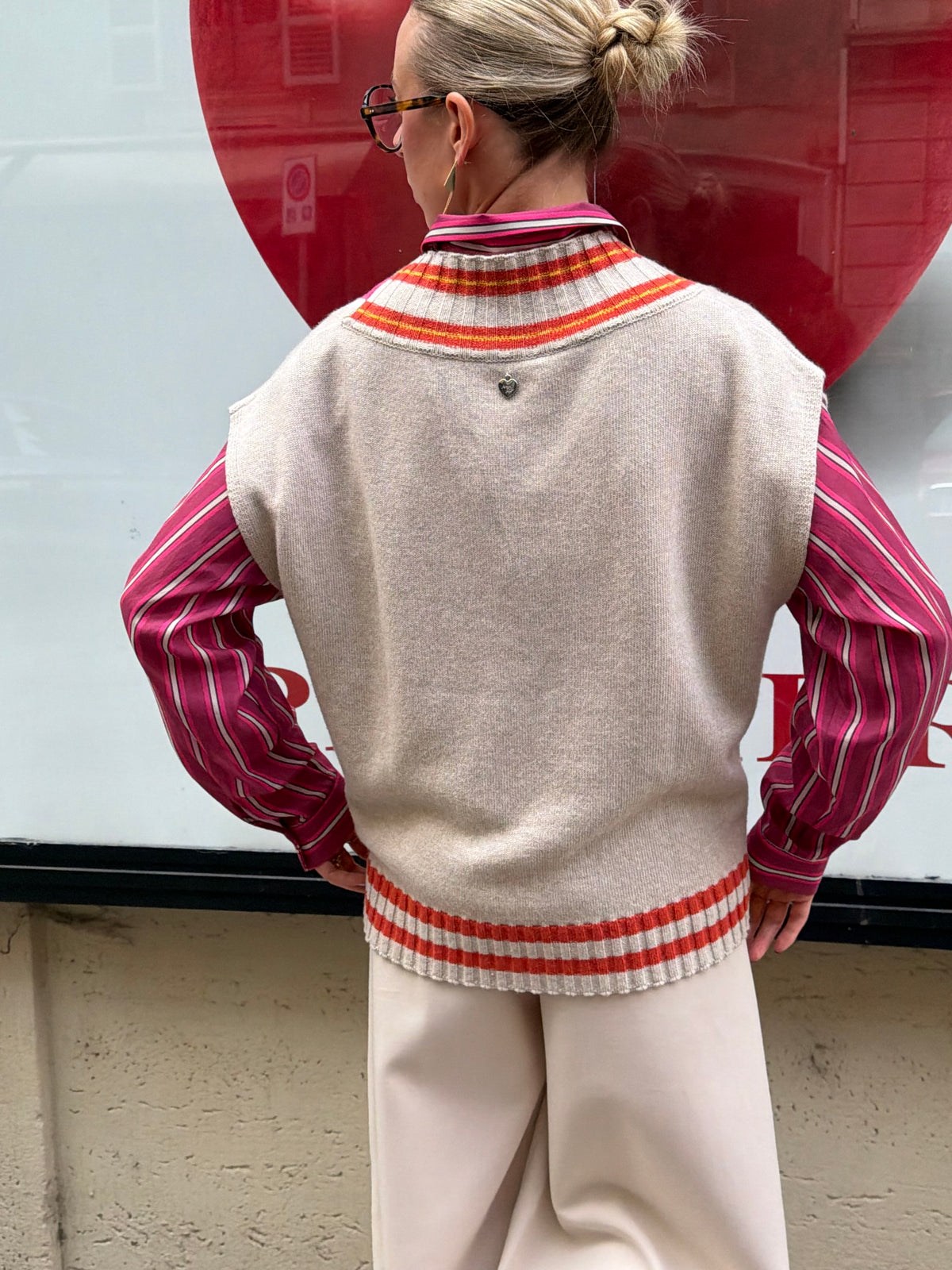 Pullover Smanicato | Sabbia