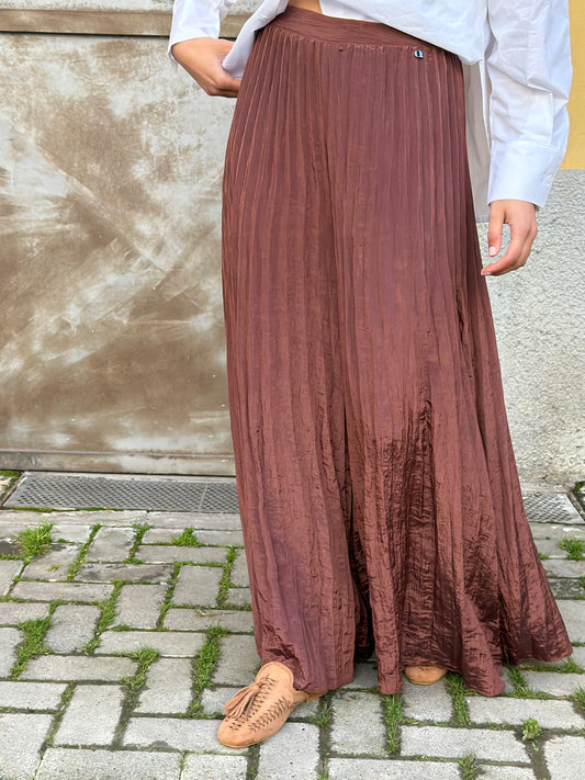 Pantalone Plissé | Cioccolato